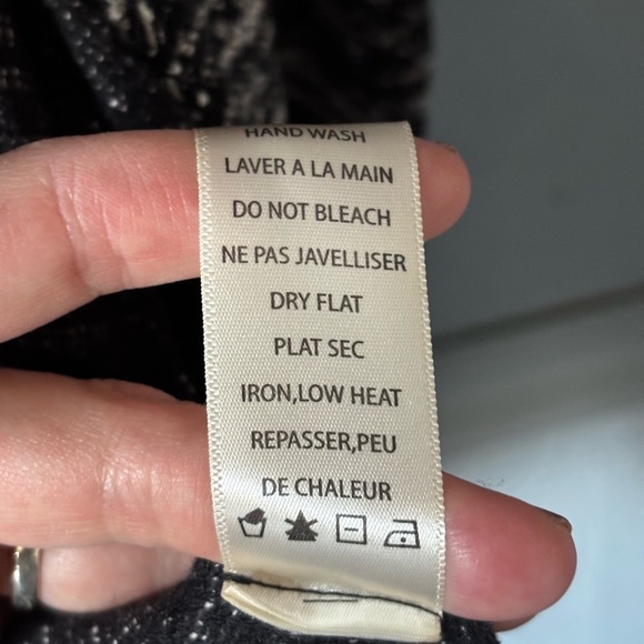 Max Studio | marled knit | cardigan | drape front | pocket | jacket | m - Picture 8 of 11